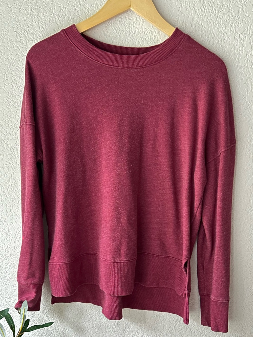 Cozy‎ Lightweight Crewneck Sweatshirt - Berry